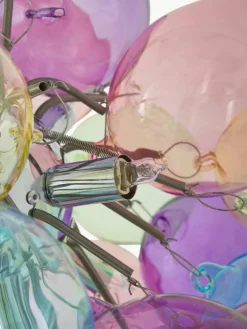 Mundgeblasene LED-Pendelleuchte Gross