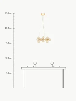 Mundgeblasene LED-Pendelleuchte Splendor