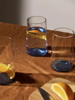 Mundgeblasene Longdrinkgläser Hadley, 4 Stück