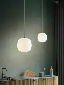 Mundgeblasene Pendelleuchte VL45 Radiohus, in verschiedenen Größen