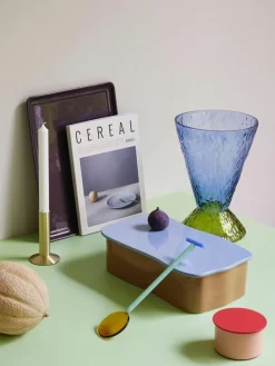 Mundgeblasene Salatbestecke Crave aus Glas