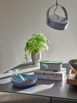 Mundgeblasene Salatbestecke Crave aus Glas