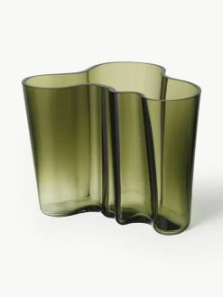 Mundgeblasene Vase Alvar Aalto, H 16 cm