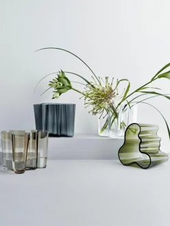 Mundgeblasene Vase Alvar Aalto, H 16 cm