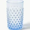 Mundgeblasene Wassergläser Hobnail, 6 Stück