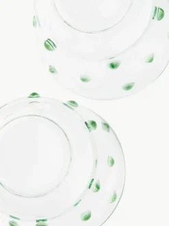 Mundgeblasene Wassergläser Nob aus Borosilikatglas, 2 Stück