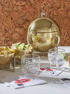 Mundgeblasene Wassergläser Oculus, 4 Stück