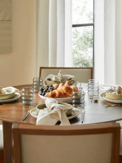 Mundgeblasene Wassergläser Bubbly, 4 Stück