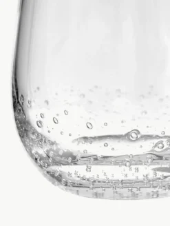 Mundgeblasene Wassergläser Bubble mit dekorativen Luftbläschen, 4 Stück