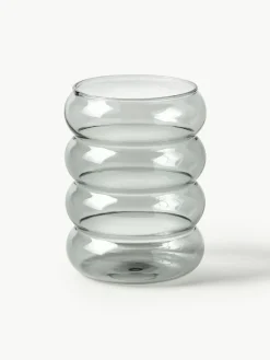 Mundgeblasene Wassergläser Bubbly, 4 Stück