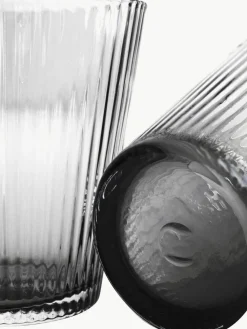 Mundgeblasene Wassergläser Grand Cru aus Rauchglas, 4 Stück