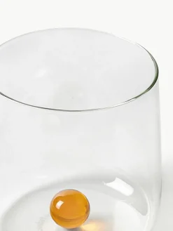 Mundgeblasene Wassergläser Bilia aus Borosilikatglas, 6er-Set