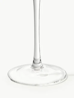 Mundgeblasene Weingläser Aleo mit goldfarbenem Rand, 4 Stück