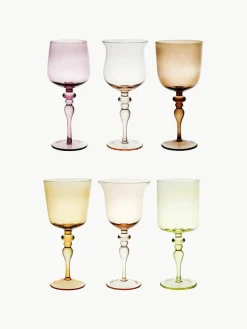 Mundgeblasene Weingläser Diseguale, 6er-Set