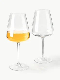 Mundgeblasene Weißweingläser Ellery, 4 Stück