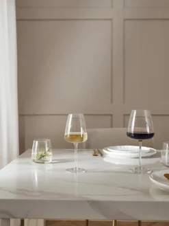 Mundgeblasene Weißweingläser Ellery, 4 Stück