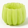 Mundgeblasener Glas-Teelichthalter Melon