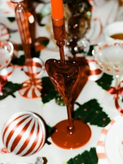 Mundgeblasener Kerzenhalter Classic Love