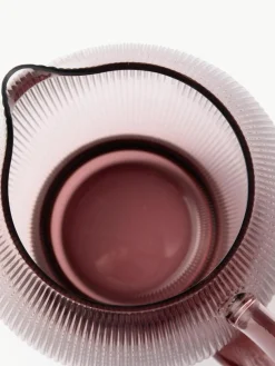 Mundgeblasener Krug Pum mit Rillenstruktur, 2 L