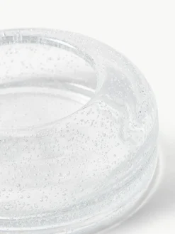 Mundgeblasenes Deko-Tablett Dylla mit Luftbläschen