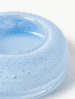 Mundgeblasenes Deko-Tablett Dylla mit Luftbläschen