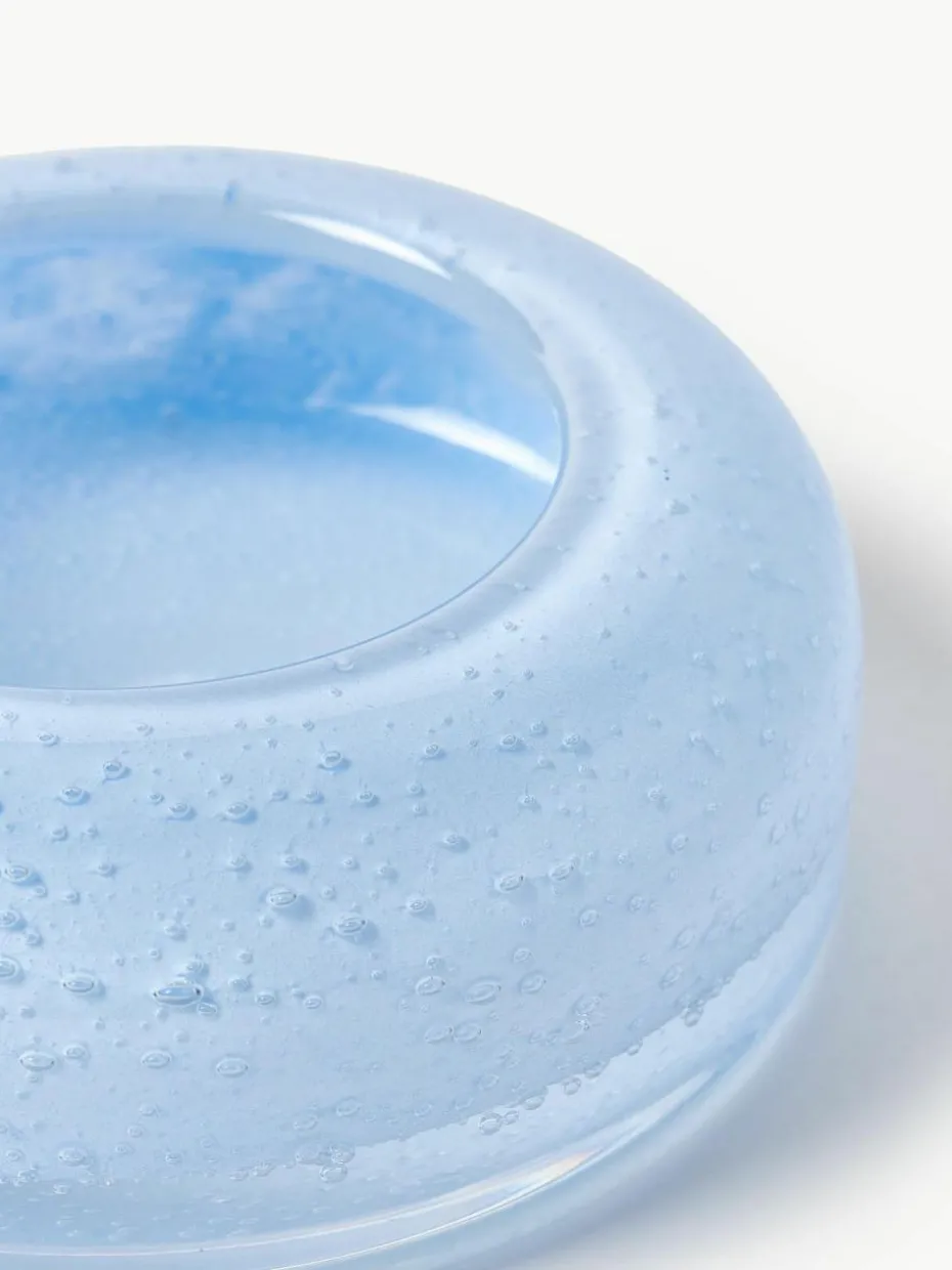 Mundgeblasenes Deko-Tablett Dylla mit Luftbläschen