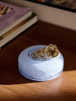 Mundgeblasenes Deko-Tablett Dylla mit Luftbläschen