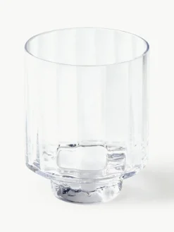 Mundgeblasenes Windlicht Tagliare, H 15 cm