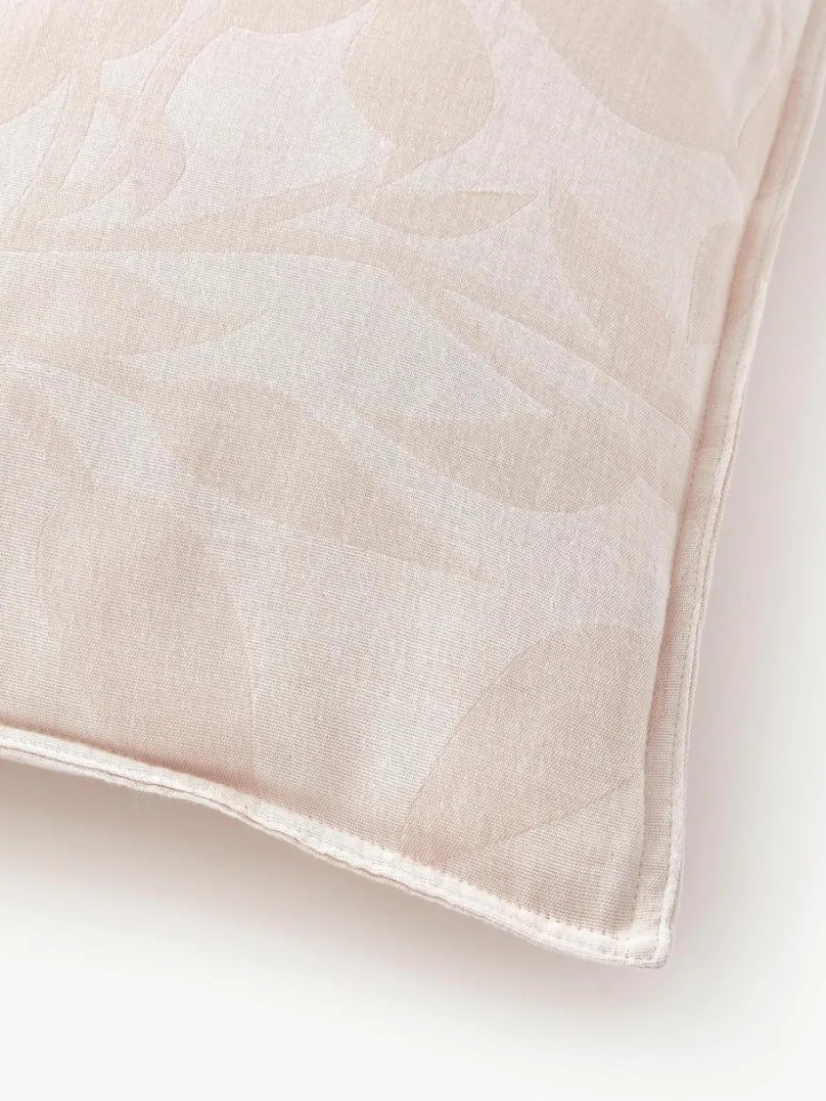 Musselin-Kopfkissenbezug Jasmina mit floralem Muster