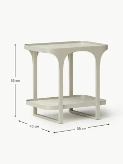 Nachttisch Bella in Travertin-Optik