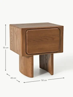 Nachttisch Chandler aus Eichenholz
