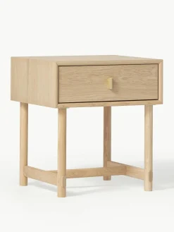 Nachttisch Diana aus Eichenholz mit Schublade