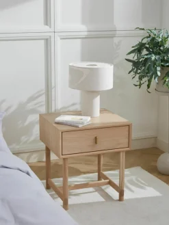 Nachttisch Diana aus Eichenholz mit Schublade