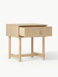 Nachttisch Diana aus Eichenholz mit Schublade