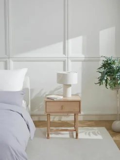 Nachttisch Diana aus Eichenholz mit Schublade