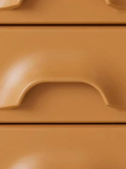 Nachttisch Ginger Orange mit Schubladen