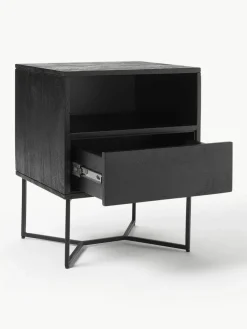 Nachttisch Luca aus Mangoholz mit Schublade