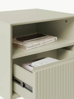 Nachttisch Shea mit geriffelter Front