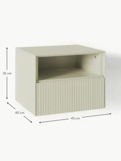 Nachttisch Shea mit geriffelter Front