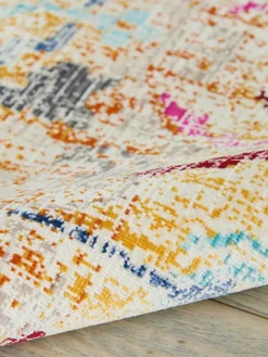 Niederflor-Teppich Kashan mit Ornamenten