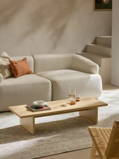 Niedriger Holz-Couchtisch Dako