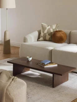 Niedriger Holz-Couchtisch Dako