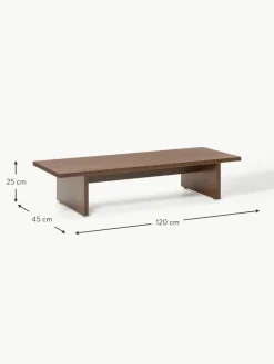 Niedriger Holz-Couchtisch Dako