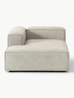 Ottomane-Eckmodul Lennon aus Leinen-Mix