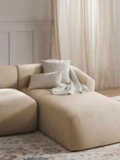 Ottomane-Eckmodul Sofia aus Bouclé