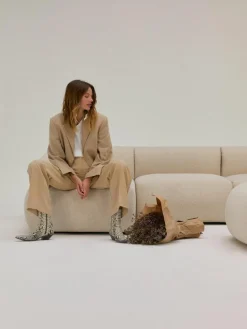 Ottomane-Eckmodul Sofia aus Bouclé