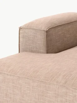 Ottomane-Modul Lennon aus Leinen-Mix