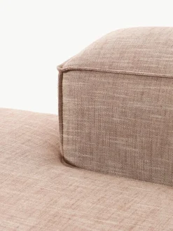 Ottomane-Modul Lennon aus Leinen-Mix