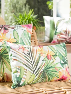 Outdoor-Kissenhülle Kokamo mit tropischem Print