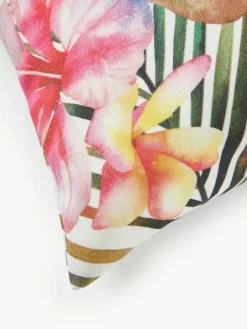 Outdoor-Kissenhülle Kokamo mit tropischem Print